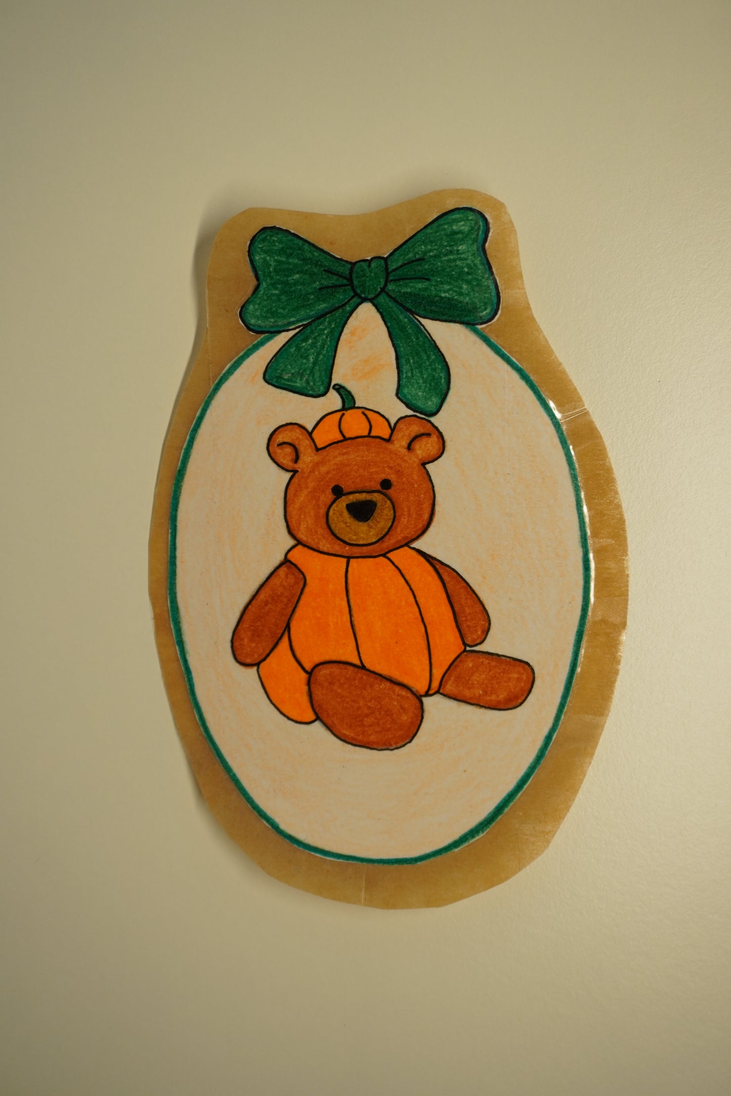 Pumpkin Bear Sticker