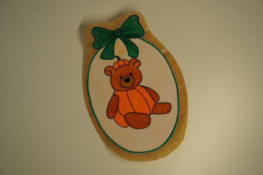 Pumpkin Bear Sticker