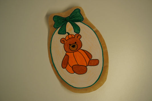 Pumpkin Bear Sticker