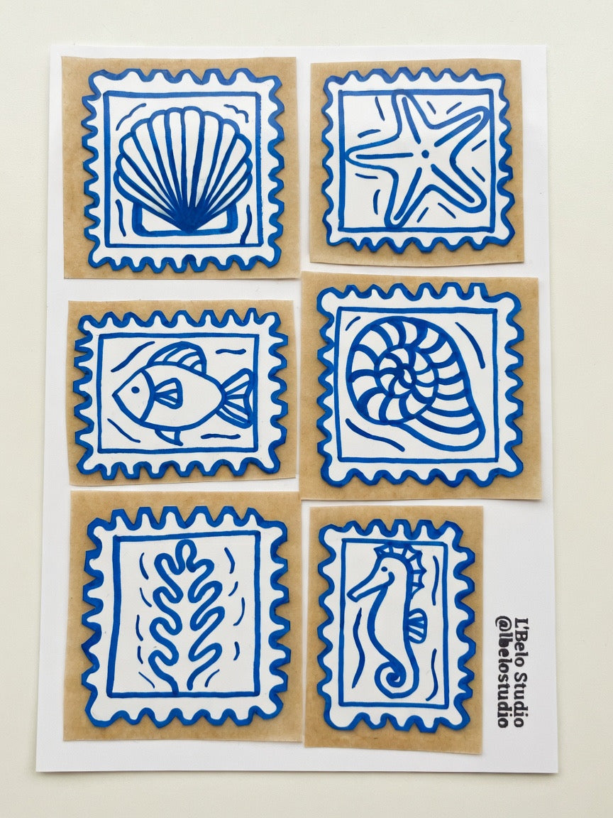 Ocean Frames Sticker Pack