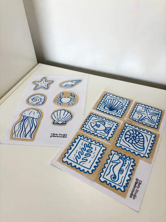 Ocean Frames Sticker Pack