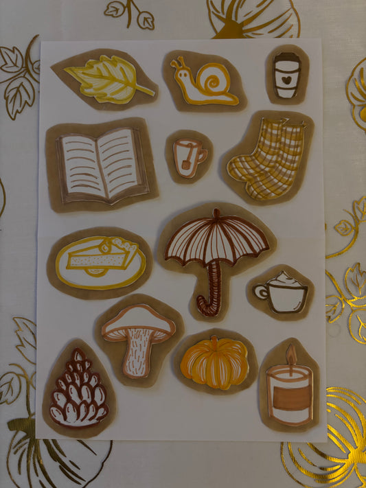 Foliage Doodle Sticker Pack